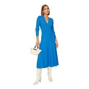 Jonathan Simkhai Melba Blue‎ Ribbed Midi Dress XS